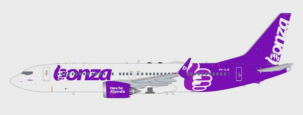 G2BNZ1236 | JC Wings 1:200 | Boeing 737 MAX 8 BONZA VH-UJK