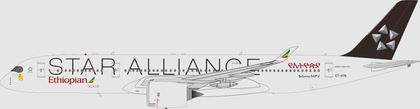 IF359ET0324 | InFlight200 1:200 | Airbus A350-941 Star Alliance (Ethiopian Airlines) ET-AYN with stand | is due: April 2024
