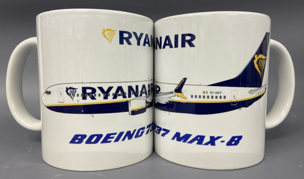 MU-Ryan737 | Gifts Mugs | Coffee Mug - Boeing 737 Max-8 Ryanair