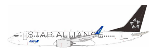 JF-737-8-043 | JFox Models 1:200 | Boeing 737-881 (WL) Star Alliance - All Nippon Airways JA51AN | is due: April 2024