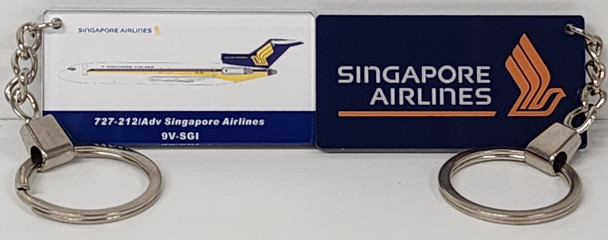 AKR002 | Key Rings | Acrylic Keyring - Singapore Airlines Boeing 727-212adv 9V-SGI