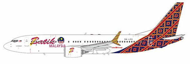 NG88012 | NG Models 1:400 | Boeing 737 MAX 8 Batik Air Malaysia (Malindo Air) 9M-LRG | is due: May 2024