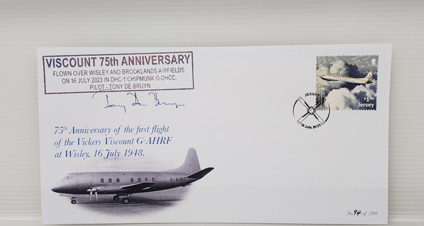 VISPOST1 | Miscellaneous | Ltd Edition Vickers Viscount 75th Anniversary 'British Air Ferries G-APIM' Postal Cover