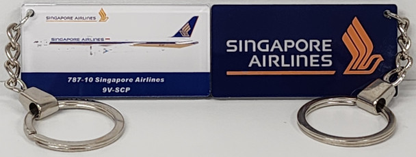 AKR011 | Key Rings | Acrylic Keyring - Singapore Airlines Boeing 787-10 9V-SCP