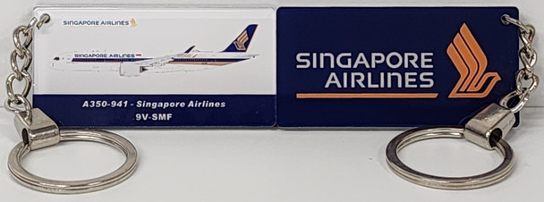 AKR018 | Key Rings | Acrylic Keyring - Singapore Airlines Airbus A350-941 9V-SMF