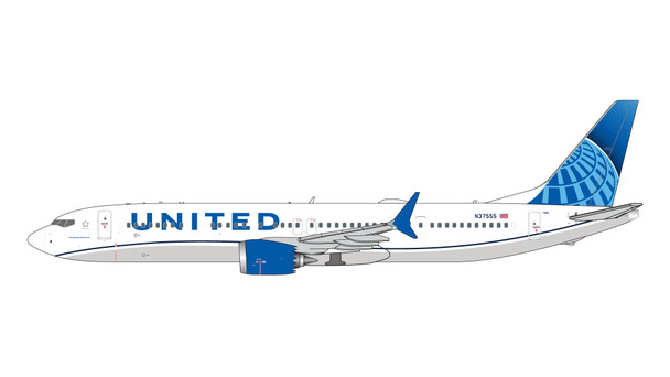 GJUAL2226 | Gemini Jets 1:400 1:400 | Boeing 737 MAX 9 UNITED AIRLINES N37555 | is due: April 2024