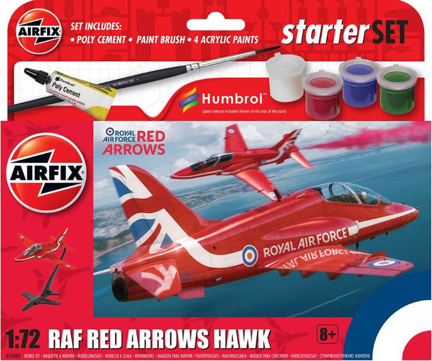 A55002 | Airfix 1:72 | Airfix kit - Starter set: Red Arrows Hawk 1:72 scale