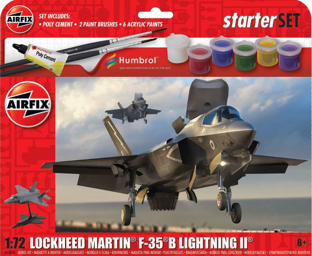 A55010 | Airfix 1:72 | Airfix kit - Starter set: Lockheed Martin F-35B Lightning II 1:72 scale