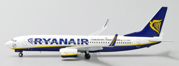 XX4269 | JC Wings 1:400 | Boeing 737-800 Ryanair Comunitat Valenciana Reg: EI-DWE | is due: May 2024 