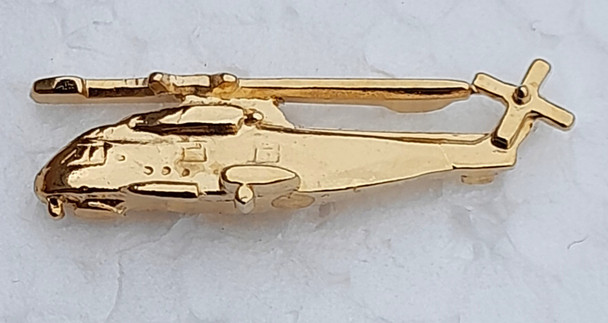 CL086 | Clivedon Collection Pin Badges | AGUSTA WESTLAND EH-101 22ct Gold plated pin badge