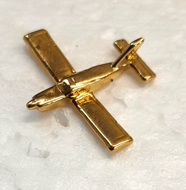 CL106 | Clivedon Collection Pin Badges | SOCATA TB.20 Trinidad 22ct Gold plated pin badge