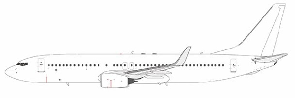 NG08000 | NG Models 1:200 | Boeing 737-800/w Blank Model | is due May 2024
