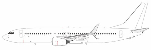 NG08010 | NG Models 1:200 | Boeing 737-800/w Blank Model N/A (with scimitar winglets) | is due May 2024