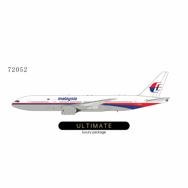 NG72052 | NG Models 1:400 | Boeing 777-200ER Malaysia Airlines 9M-MRO disappeared as flight MH370 on March 8, 2014