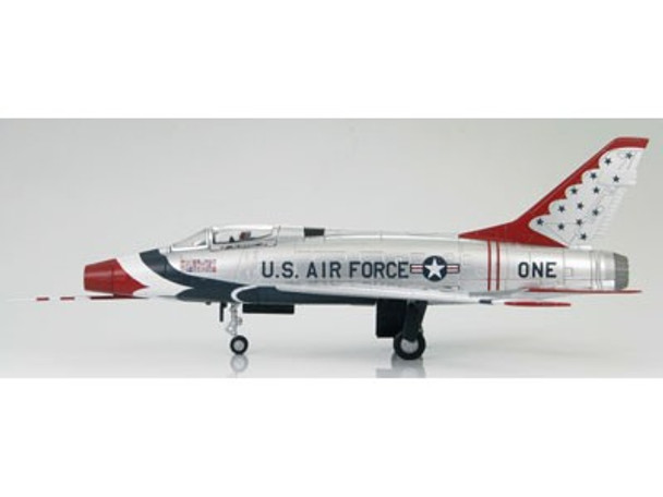HA2108 | Hobby Master Military 1:72 | North American F-100D Super Sabre Thunderbirds, Major Neil Eddins, 1967 (Silver tail)