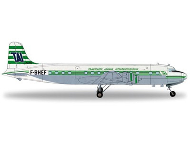 554015 Herpa Wings 1:200 Douglas DC-6B TAI Transports Aeriens Intercontinentaux F-BHEF