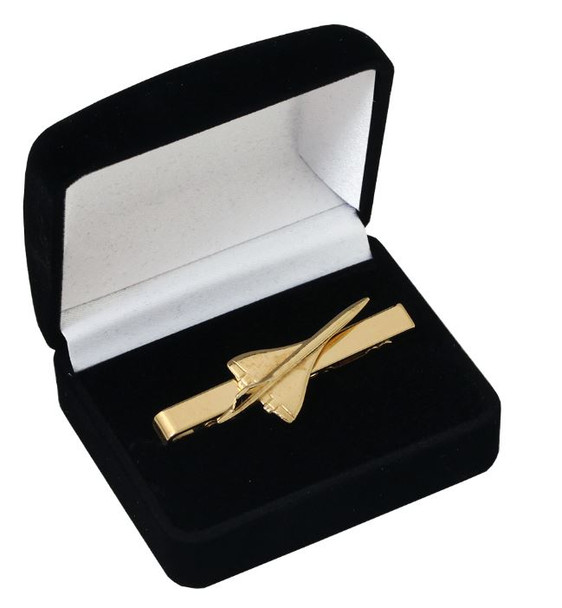 CTG1 | Clivedon Collection Tie Bars | BAC/AEROSPATIALE CONCORDE 22ct Gold plated Tie Bar