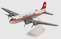 614030 | Herpa Snap-Fit (Wooster) 1:125 | Douglas DC-4 Swiss Air Lines – HB-ILA Genève