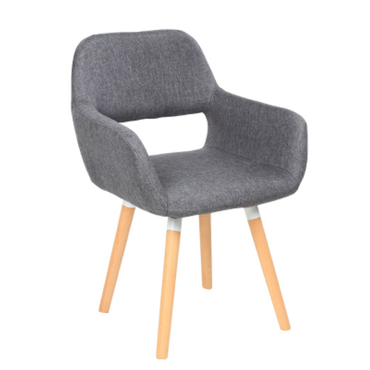 Nordic modern minimalist fabric leisure home dining chair