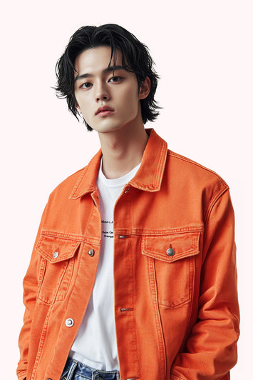 Men's Jean Fancy Color Denim Jacket