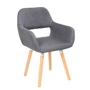 Nordic modern minimalist fabric leisure home dining chair