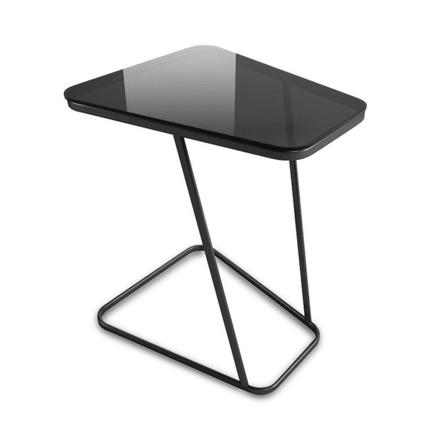 C-Shape End Table Small Side Table Computer Tray Table