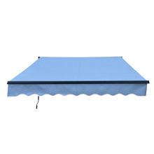 Retractable Motorized Patio Awning – Black Frame