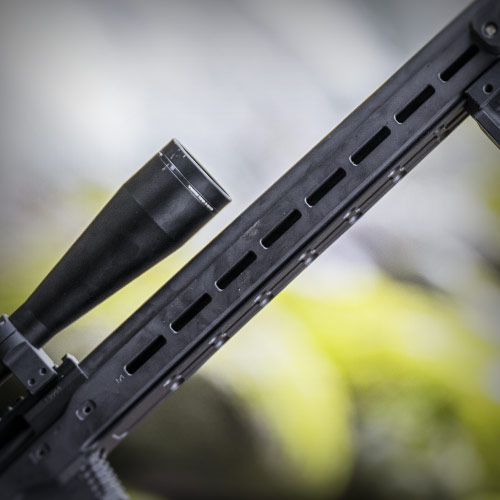 M-LOK ATTAHMENT POINTS ON ALL 3 SIDES OF FOREND