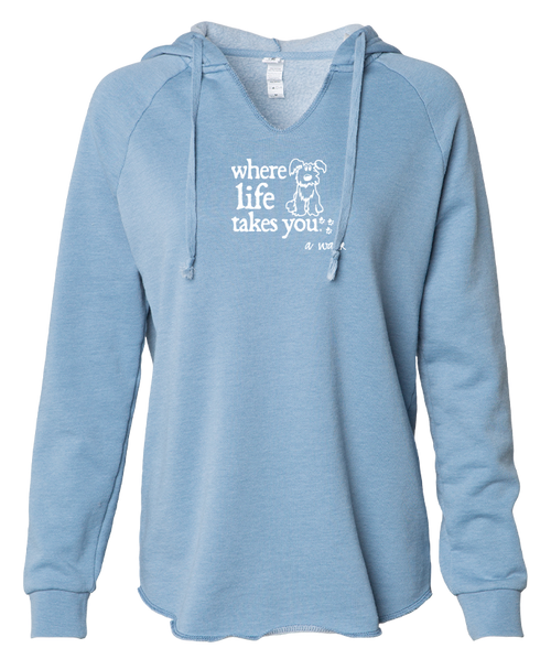 Dog A Walk Ladies lightweight Sweatshirt