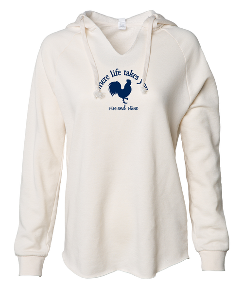 Rooster Rise and Shine Ladies lightweight Sweatshirt