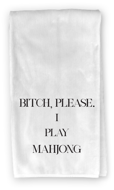 Bitch, Please Mahjong Kitchen Towel
