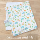 Baby Jungle Animals Burping Rug