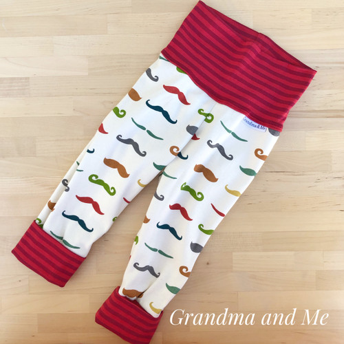 9-18m Moustache Pants