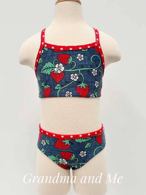 Strawberry Vines Bikini size 3