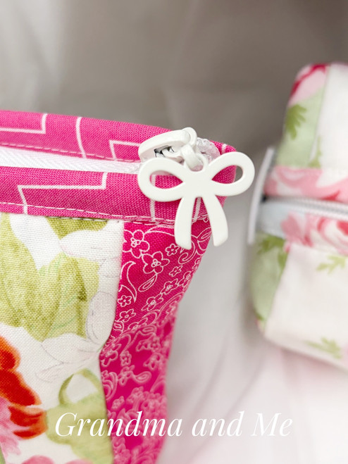 Zippered Pouch Pink/Green