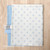 White/Blue Spot Burping Rug