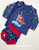 Christmas Reindeer Rashie set size 000