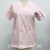 S Scrub Top Pink Floral