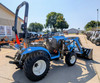 Back View of LS MT225S Small Compact Tractor with Front Loader