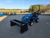 Snow Pusher + LS Tractor MT125 Sub Compact Tractor