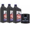 Genuine Exmark Oil Change Kit 3 Quarts Full Synthetic & Filter (135-2566 126-5234)