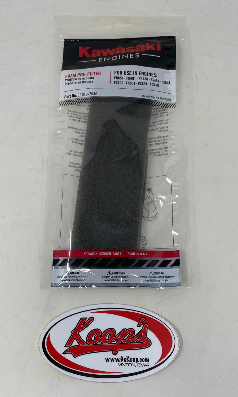 あ② Kawasaki Air Filter Pre Cleaner FR651-FS730V Engines (11013-7046)