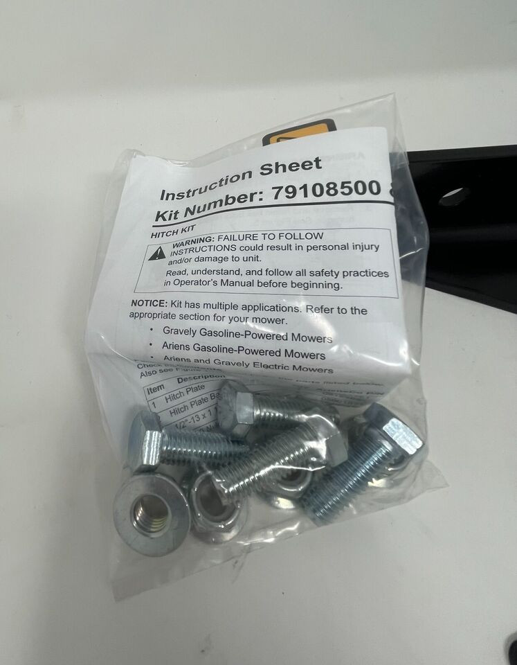 Ariens HITCH KIT FITS APEX/ZENITH (70764300)