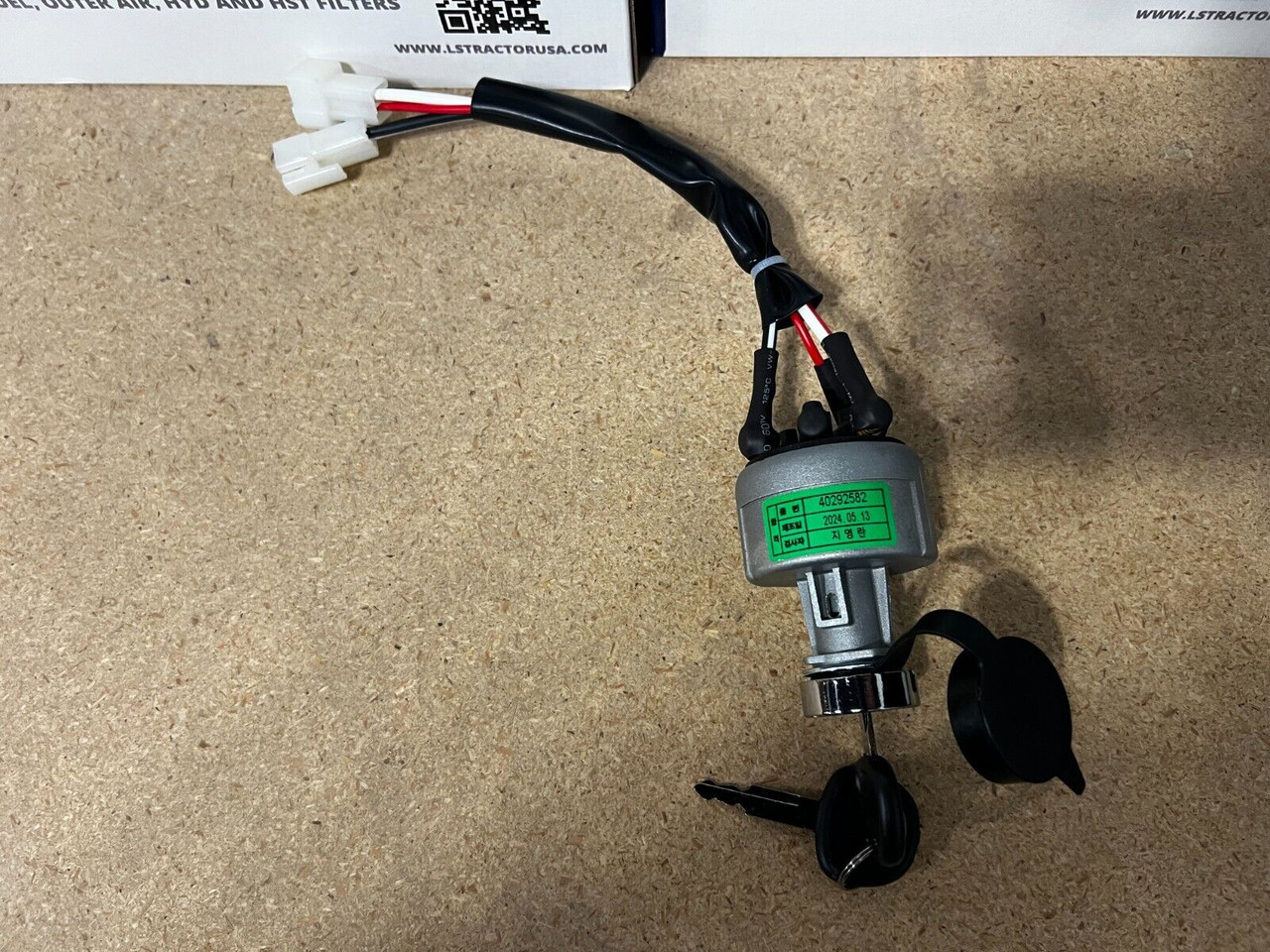 Genuine OEM LS Tractor Key Switch ASSY W/ Keys (40292582) - Koops