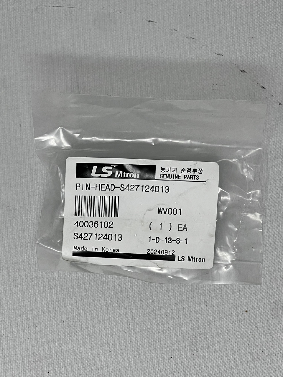 Genuine OEM LS Tractor Pin for Certain XG3037 Models (40036102)