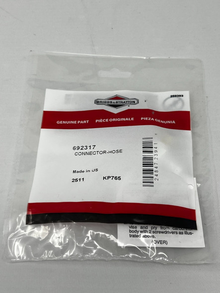 Genuine OEM Briggs & Stratton Connector Hose (692317)