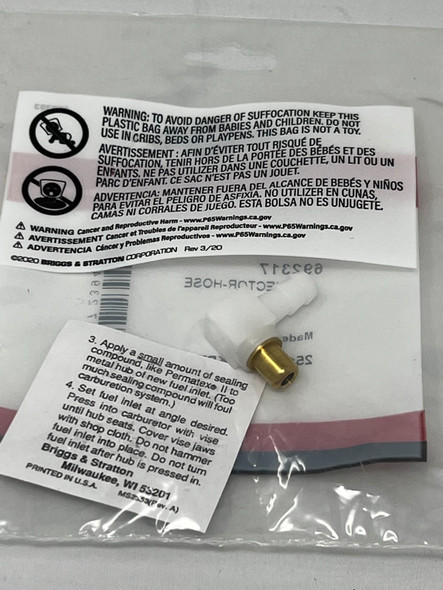 Genuine OEM Briggs & Stratton Connector Hose (692317)