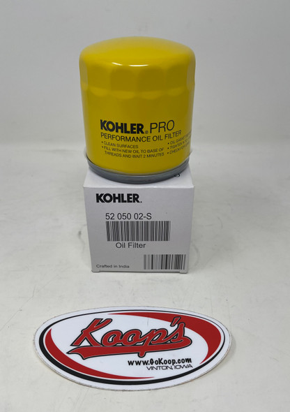 Kohler Premium Oil Filter (Yellow) (52 050 02-S), 52 050 02-S, 5205002S, 5205002
