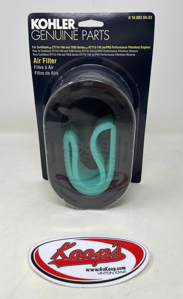 Kohler / Rehlko Air Filter Combo 16 883 04-S1, Fits Kohler Engines Confidant ZT710-740, 7000 Series, KT715-745, Kohler / Rehlko Air Filter Combo 16 883 04-S1, 1688304-S1, 1688304S1, 1688304