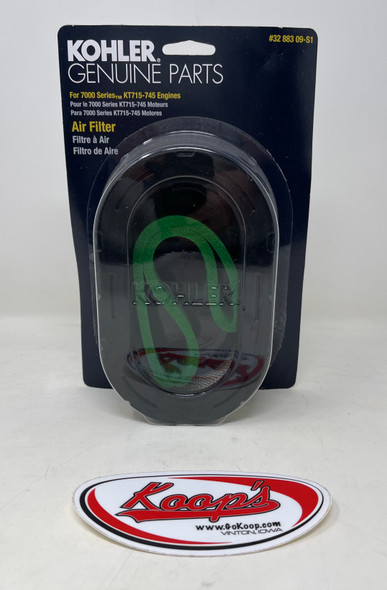 Kohler / Rehlko Air Filter Combo Fits 7000 Series KT715-KT745 32 883 09-S1, 3288309S1, 3288309, 32 883 09 S